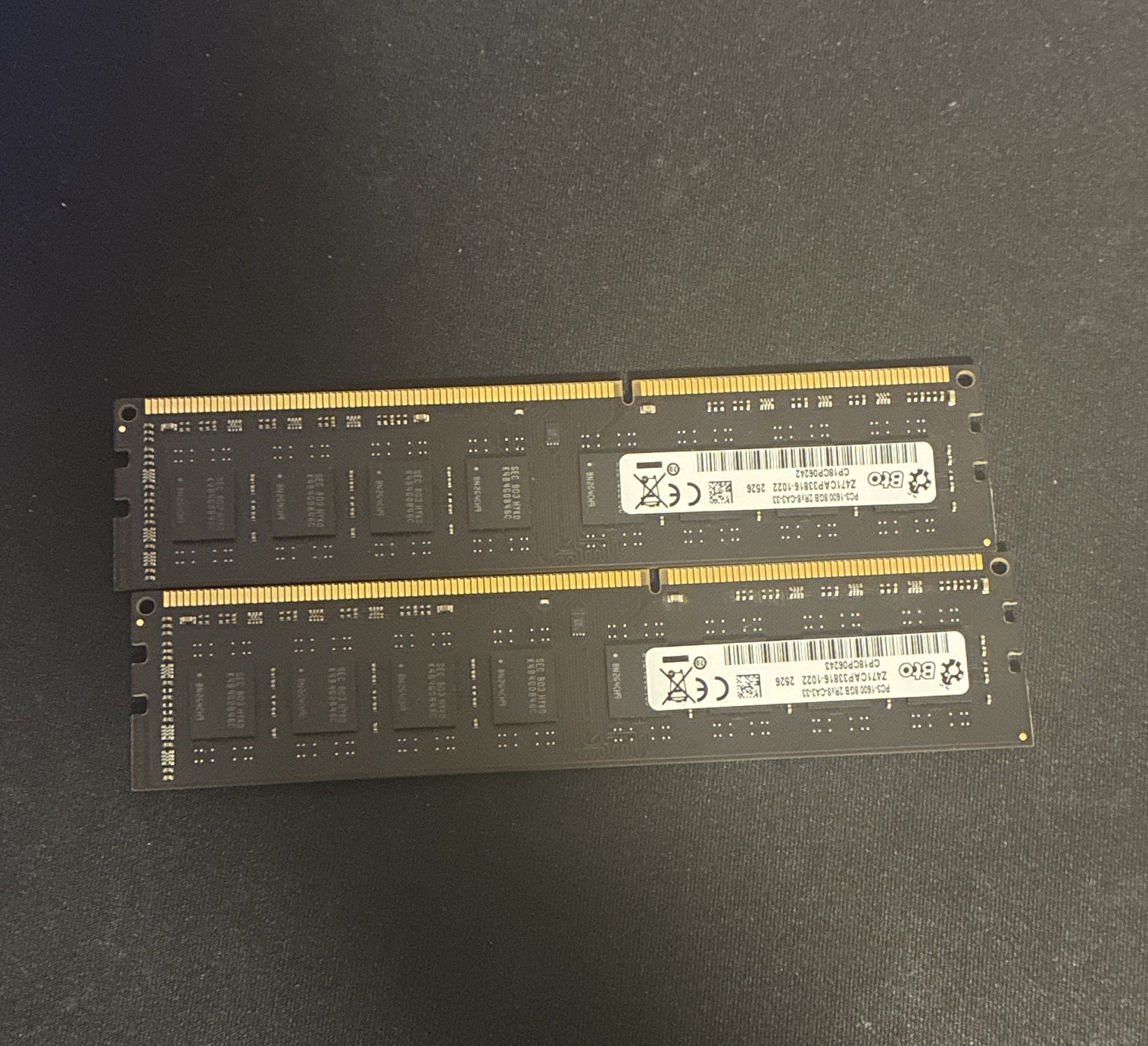 Crucial 16GB (2x8GB) DDR3-1600 PC3-19200 288-Pin DIMM Non-ECC