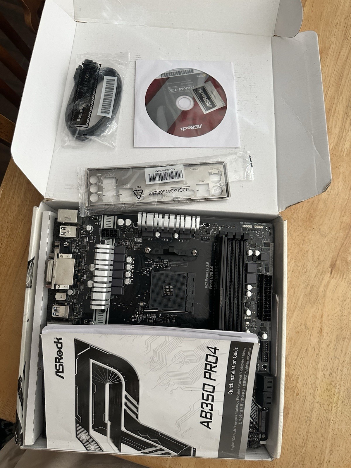 ASRock B450M Pro4 and One 32 Gig of Ram AMD B450