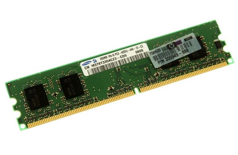 355949-888 – 256MB Memory Module, PC2-4200, DDR2-533MHZ