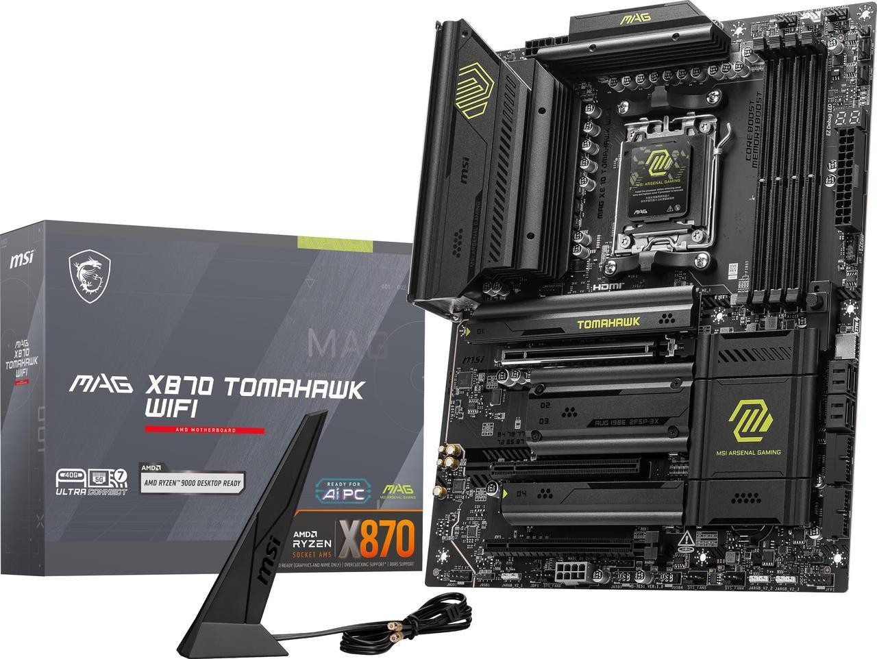 (Factory Refurbished) MSI MAG X870 TOMAHAWK WIFI AMD Wi-Fi 7 AM5 ATX MOTHERBOARD