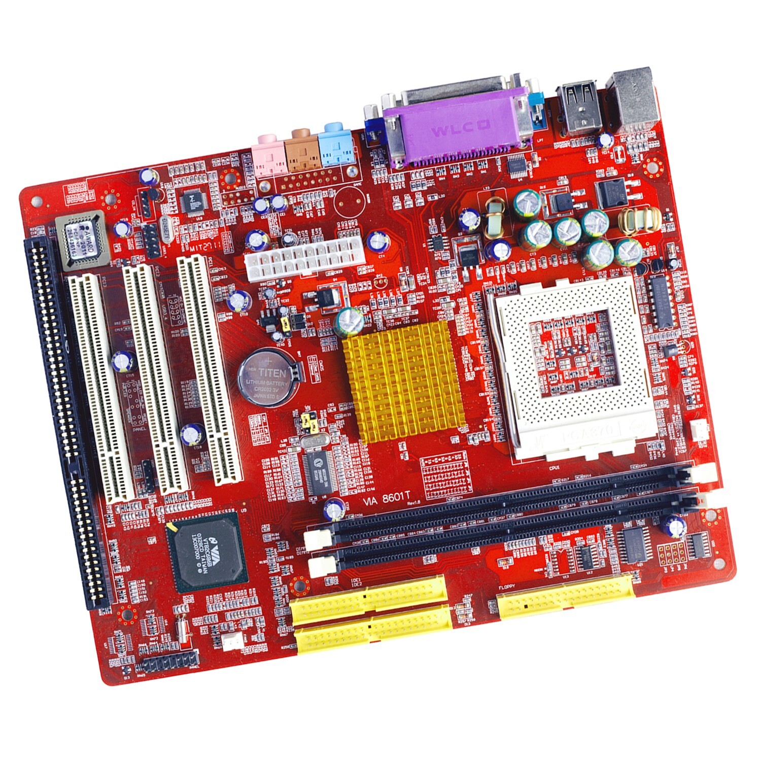 V8601T ISA Motherboard PCI Mainboard,VIA 8601 8601T,ISA PCI Slot Computer Board