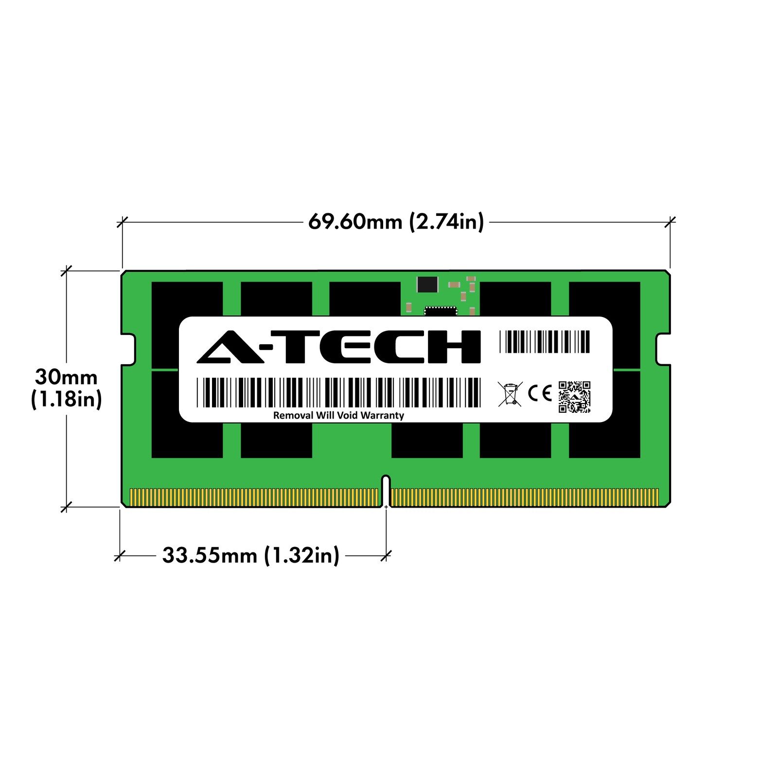 32GB PC5-44800 ECC SODIMM Replacement for Micron MTC20C2085S1TC56BD1 Memory RAM