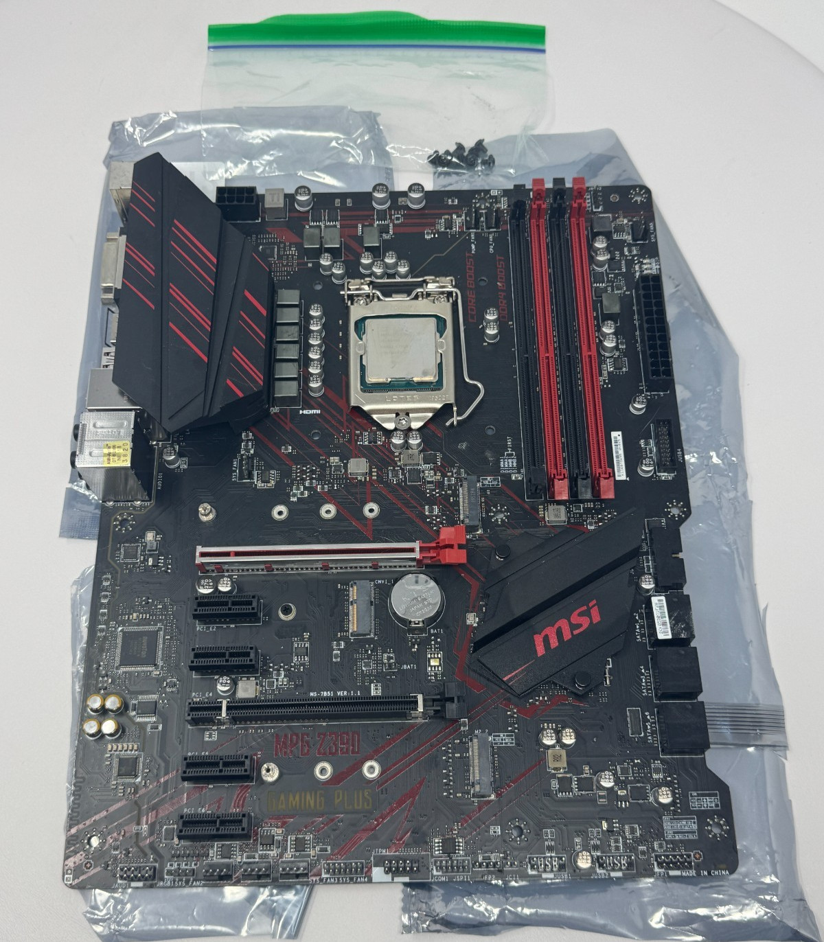 MSI MPG Z390 Gaming Plus Motherboard + Intel Core i5-9600K CPU Combo Tested