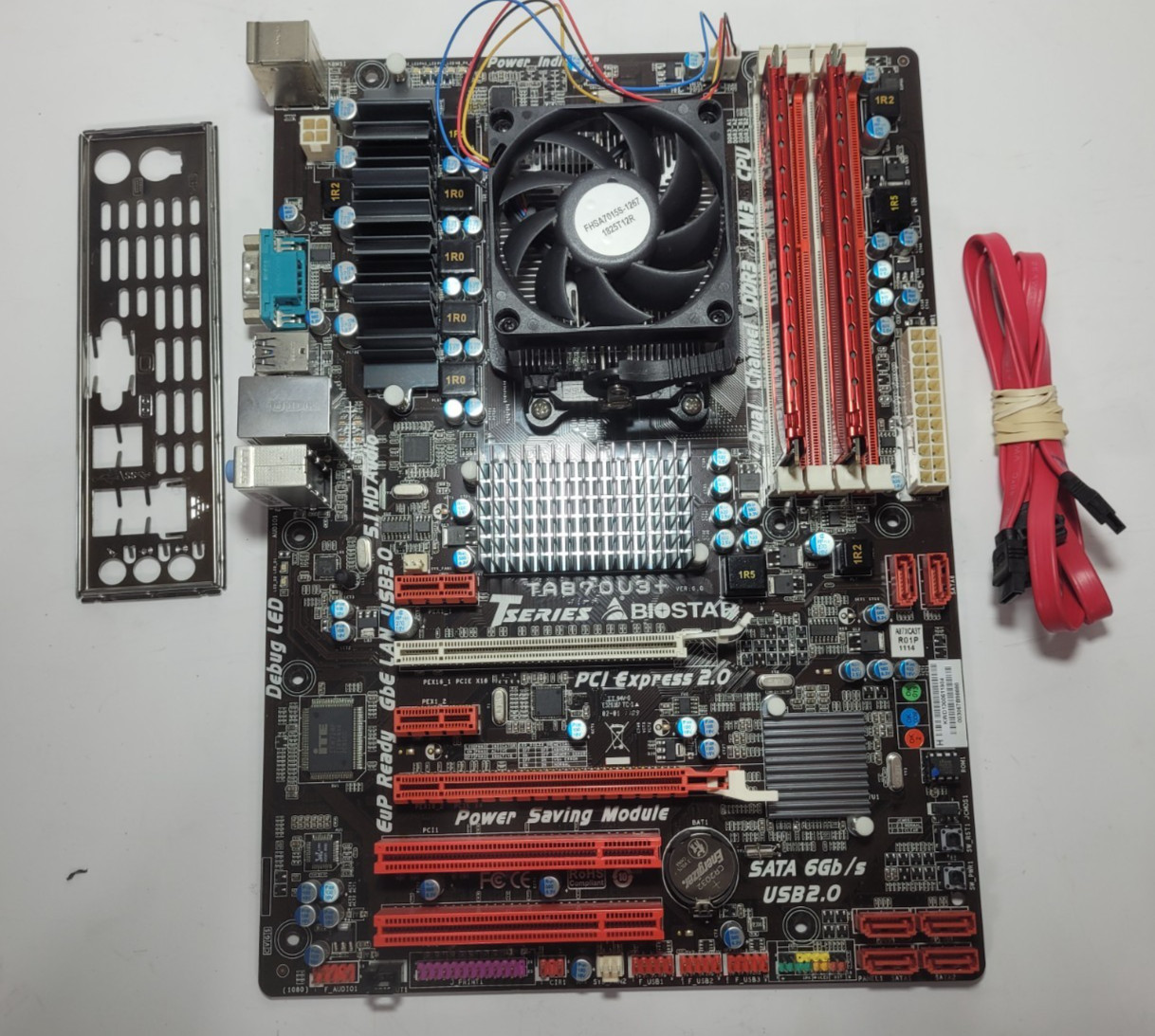 Biostar T-Series TA870V3+ Athlon II X2 260, 4GB RAM, IO Shield #0998