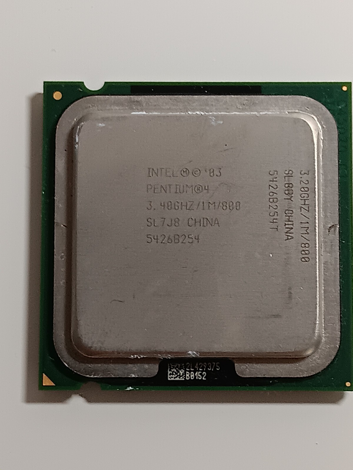 Intel Pentium 4 540J – Rare «Double Printed» (TESTED)