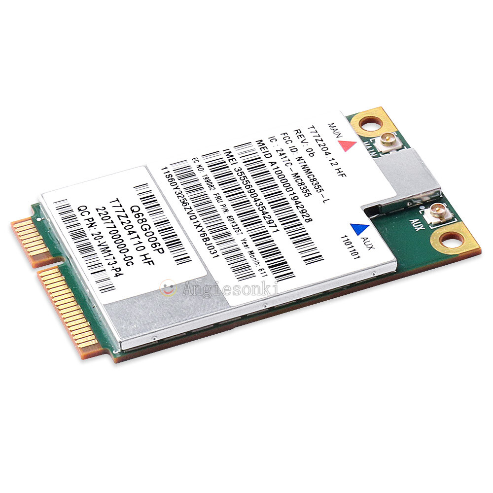 Thinkpad X220 X230 T420 T430 W520 W530 Wireless Gobi 3000 3G WWAN Card 60Y3257