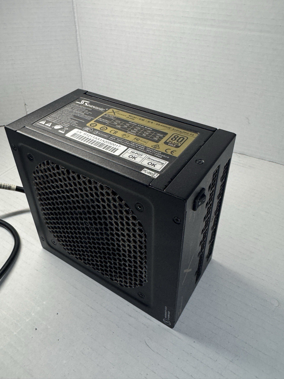 Seasonic X-650 SS-650KM 650W 80 Plus Gold Fully Modular ATX PSU w/ Cables