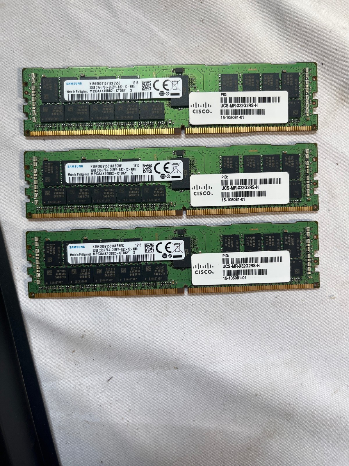 Samsung 32GB 2Rx4 PC4-2666V RB2 12 MAO/Cisco UCS-MR-X32G2RS-H (QTY Available)