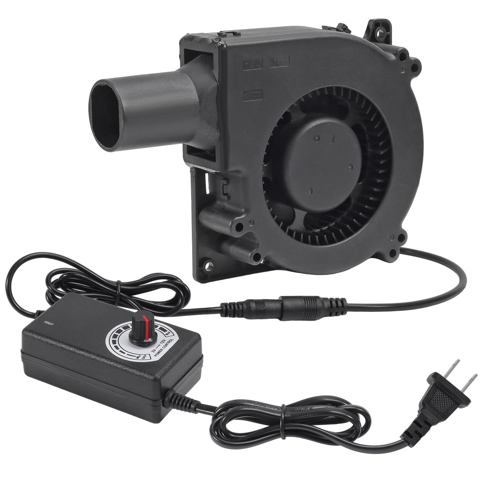 120mm 12V BBQ Blower Fan 120mm x 32mm Dual Ball Blower Fan 12V with 110v 240v AC