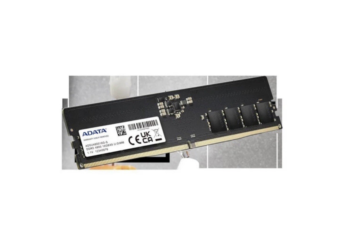 AD5U480016G-B ADATA 16GB PC5-38400 DDR5-4800MHz Non-ECC CL40 288-Pin UDIMM 1.1V