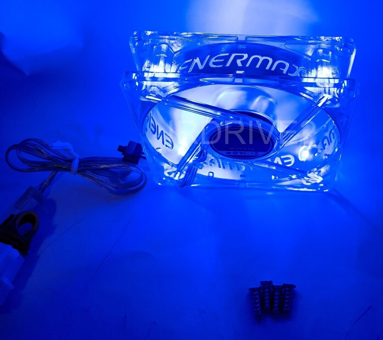6pack:Enermax Twister 90mm Blue LED 3pin 12V ON/OFF CPU/Case Cooler Fan XUCEV9N