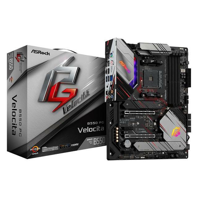 ASRock B550 PG VELOCITA Ryzen AMD Socket AM4 Processors ATX Motherboard