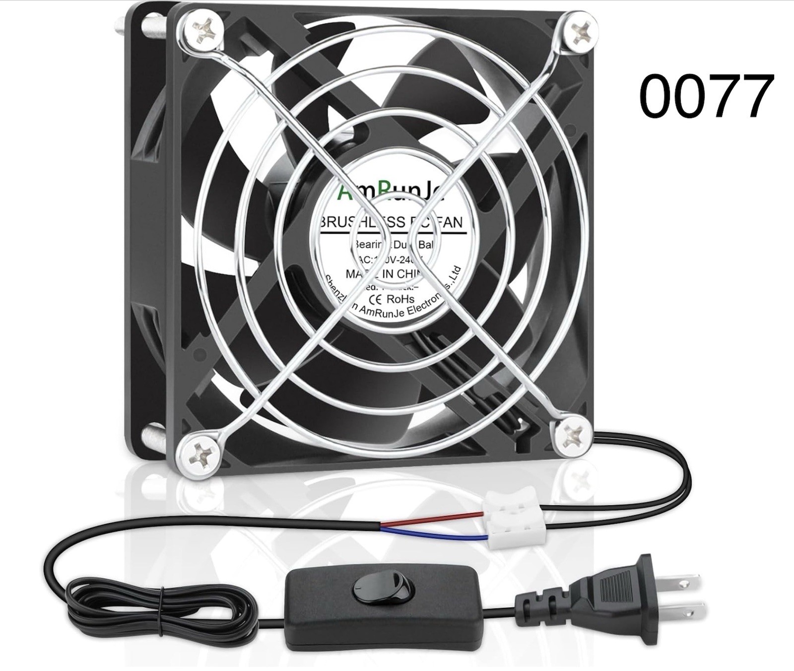 EC 80Mm X 25Mm Small 3 Inch Muffin Axial Cooling Fan 110V 120V 220V 240V (0077)