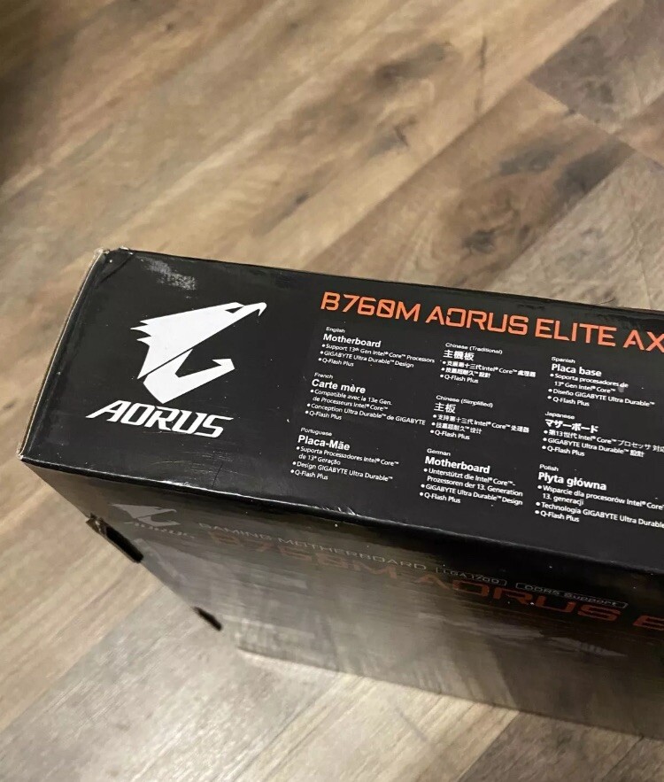 NEW! Gigabyte B760M Aorus Elite AX DDR5 Intel Socket LGA 1700 Motherboard