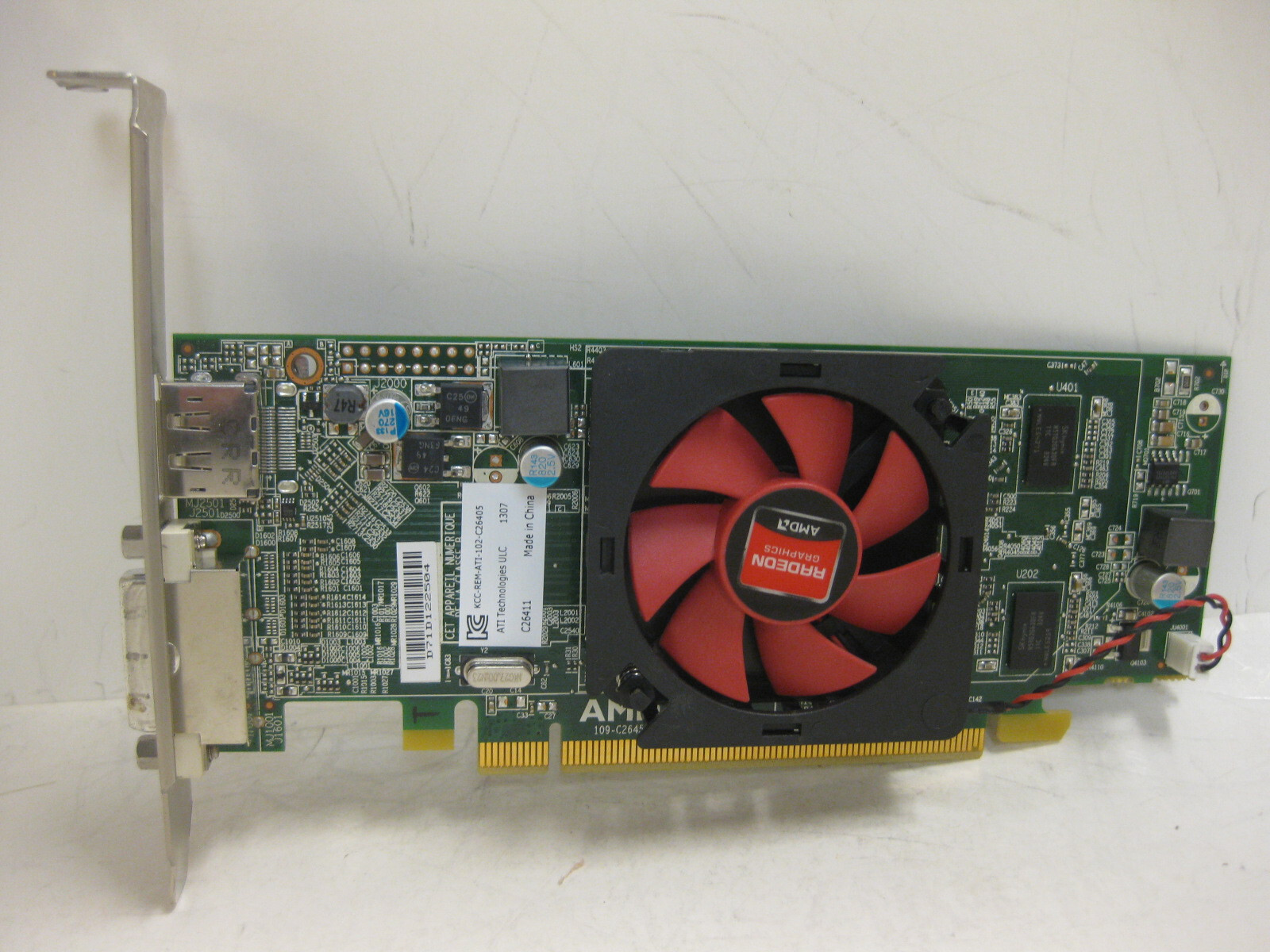 Full Size Dell AMD Radeon HD 6450 1GB PCIe DVI Display Port Graphics Card 00WH7F