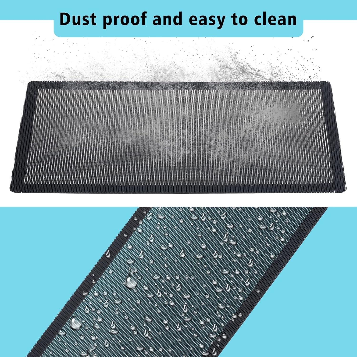 360Mm X 120Mm PC Case Dust Mesh Filter [2 Pack], Magnetic Frame Computer Fan Dus