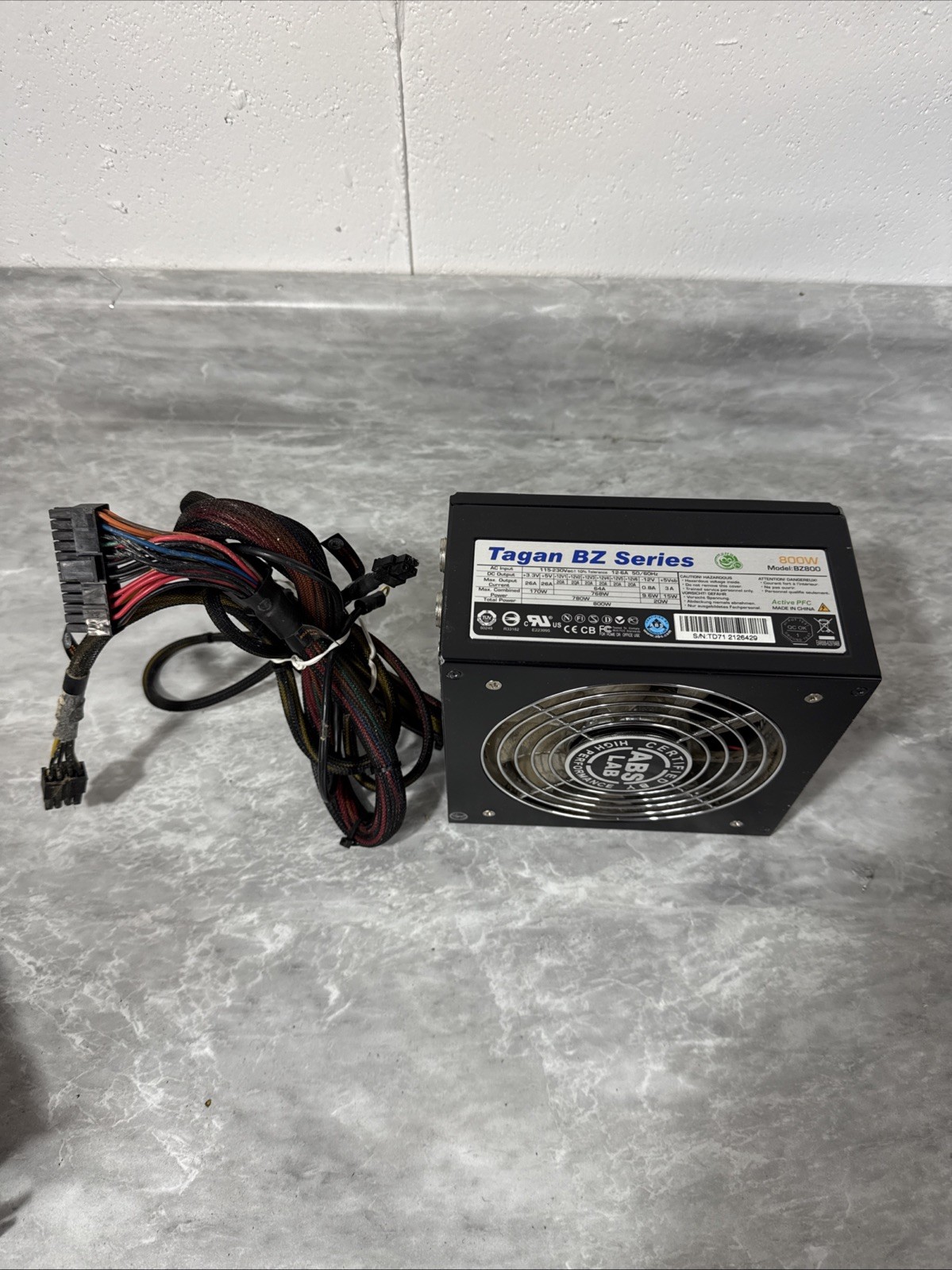 ABS/TAGAN BZ800 800W POWER SUPPLY