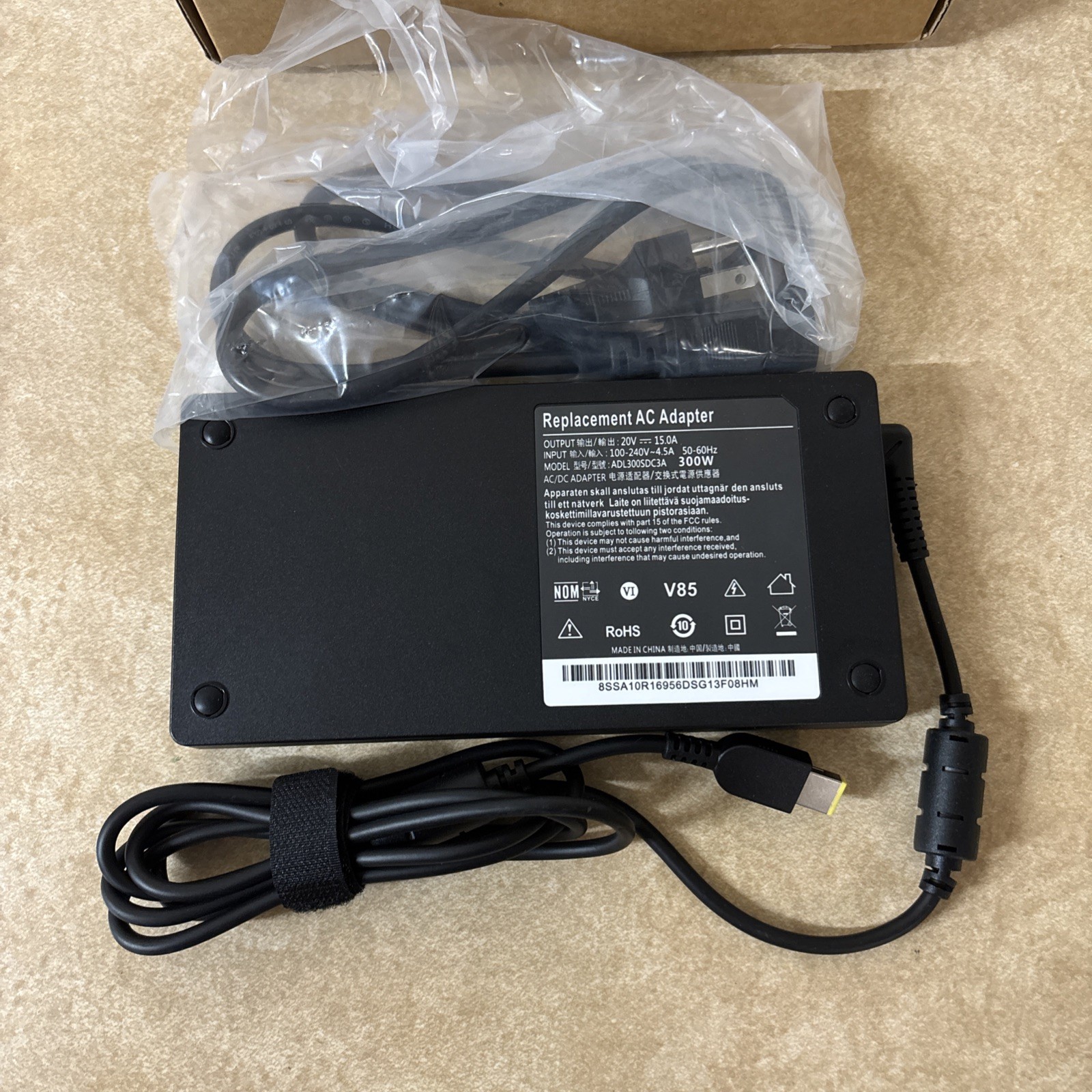 LENOVO® Replacement ADL300SCC3A SLIM 20V 15A 300W AC ADAPTER/CHARGER