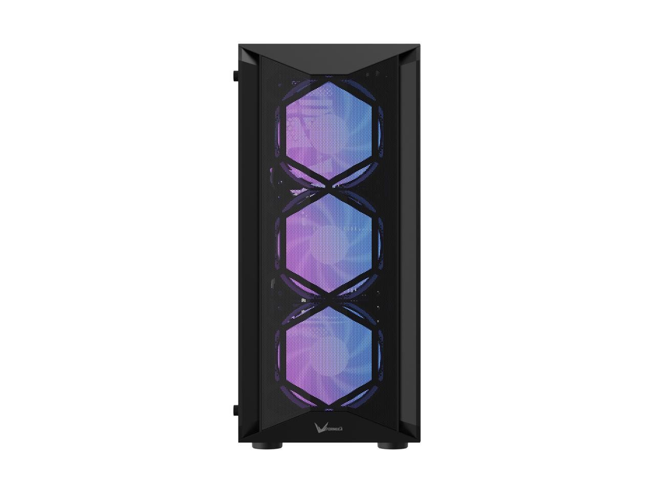 Formula V Line Air Power G1 Mid-Tower PC Case, Bold Angular Mesh Front,