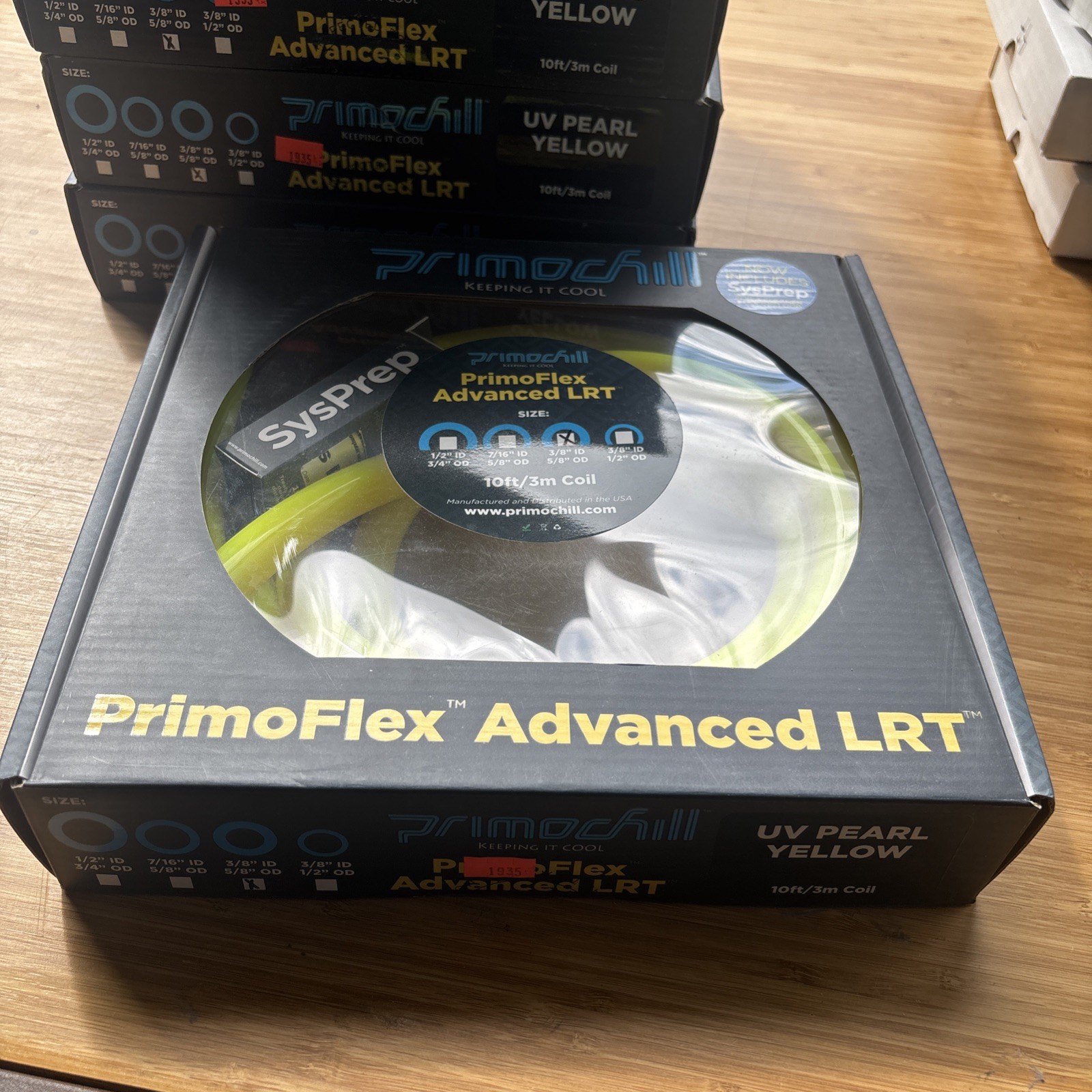UV Pearl Yellow PrimoFlex Advanced LRT Tubing 3/8″ ID x 5/8″ OD 10 Ft/3m Coil