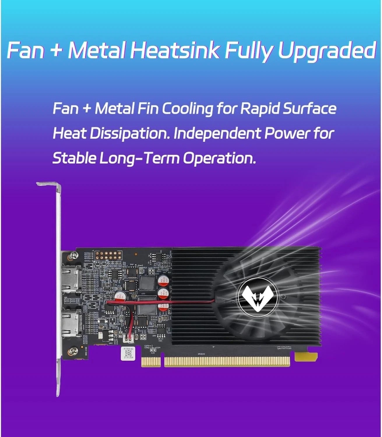 AMD Radeon R7 350 4GB GDDR3 Graphics Card – Dual HDMI for Multi-Monitor Setup