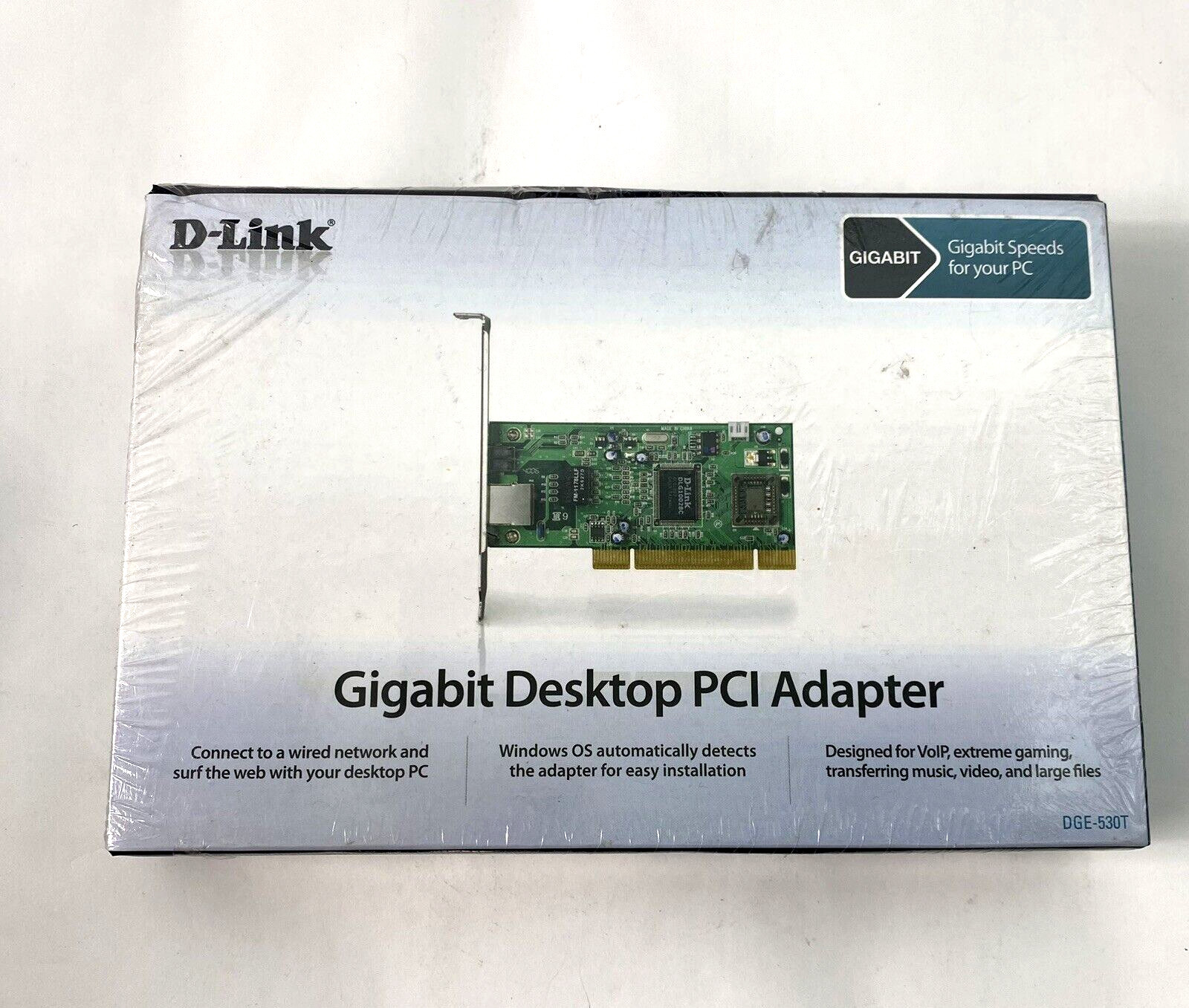 D-Link Gigabit Desktop PCI Ethernet Desktop Adapter 10/100 Mbps DGE-530T NEW
