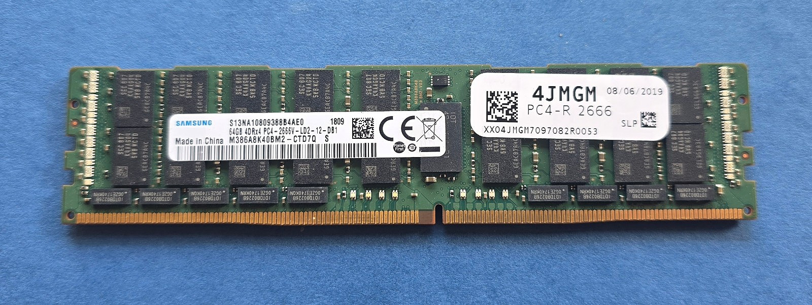 Samsung 64gb DDR4 2666mhz Lrdimm Server Ram S13NA10809388B4AE0