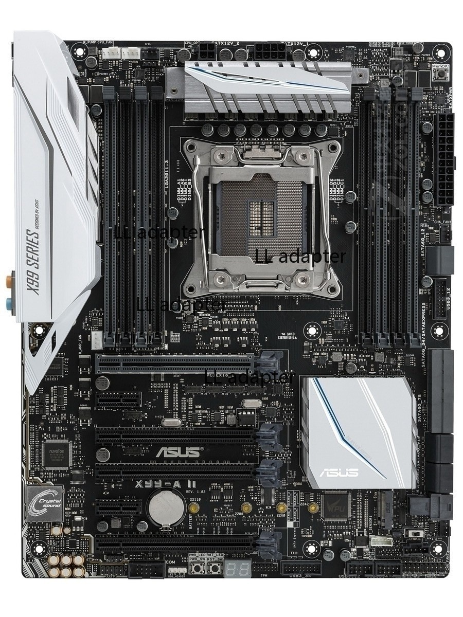 For ASUS X99-A II motherboard X99 LGA2011-V3 8*DDR4 128G ATX Tested ok