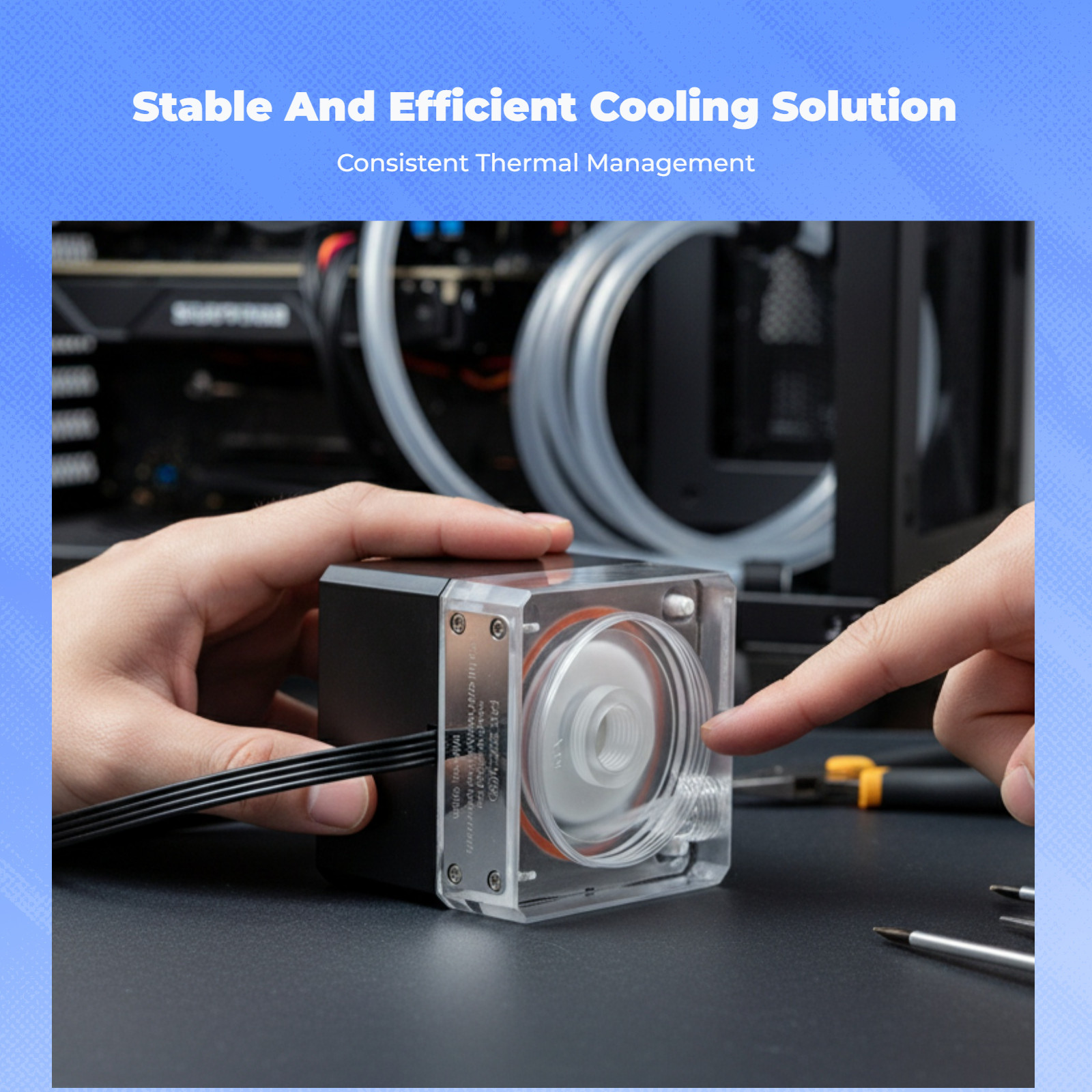 silent pump Tank Heat dissipation PC System
