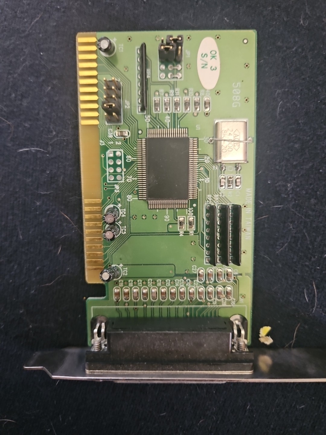 KWE-508GE Parallel Port Card w/ Adjustable IRQ Settings – Vintage 8-Bit ISA