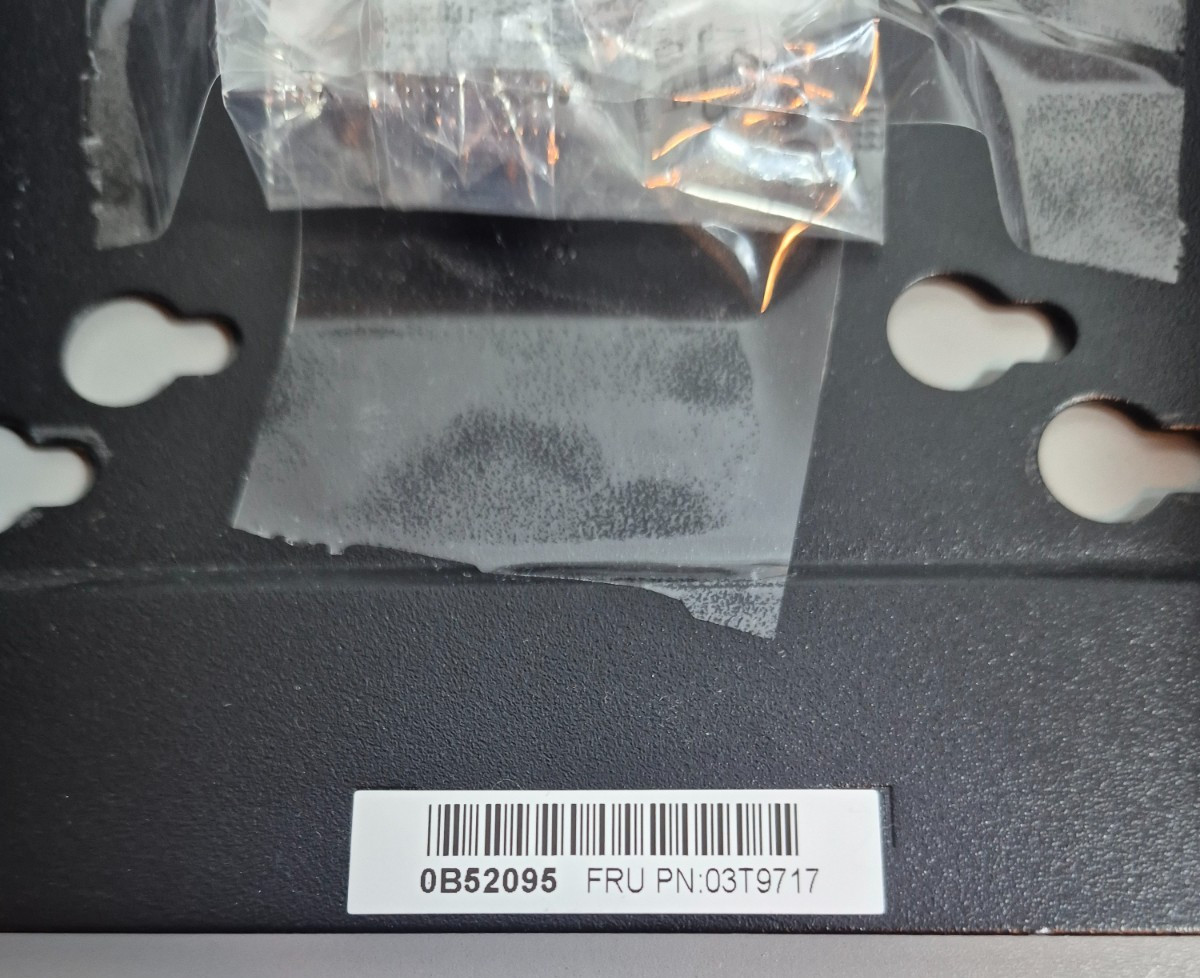 Lenovo Tiny PC VESA ThinkCentre Mounting Bracket 03T9717 Black With Screws