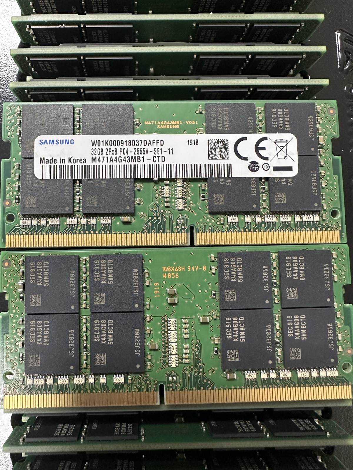 Samsung 32GB M471A4G43MB1-CTD 2Rx8 PC4-2666V DDR4 SODIMM