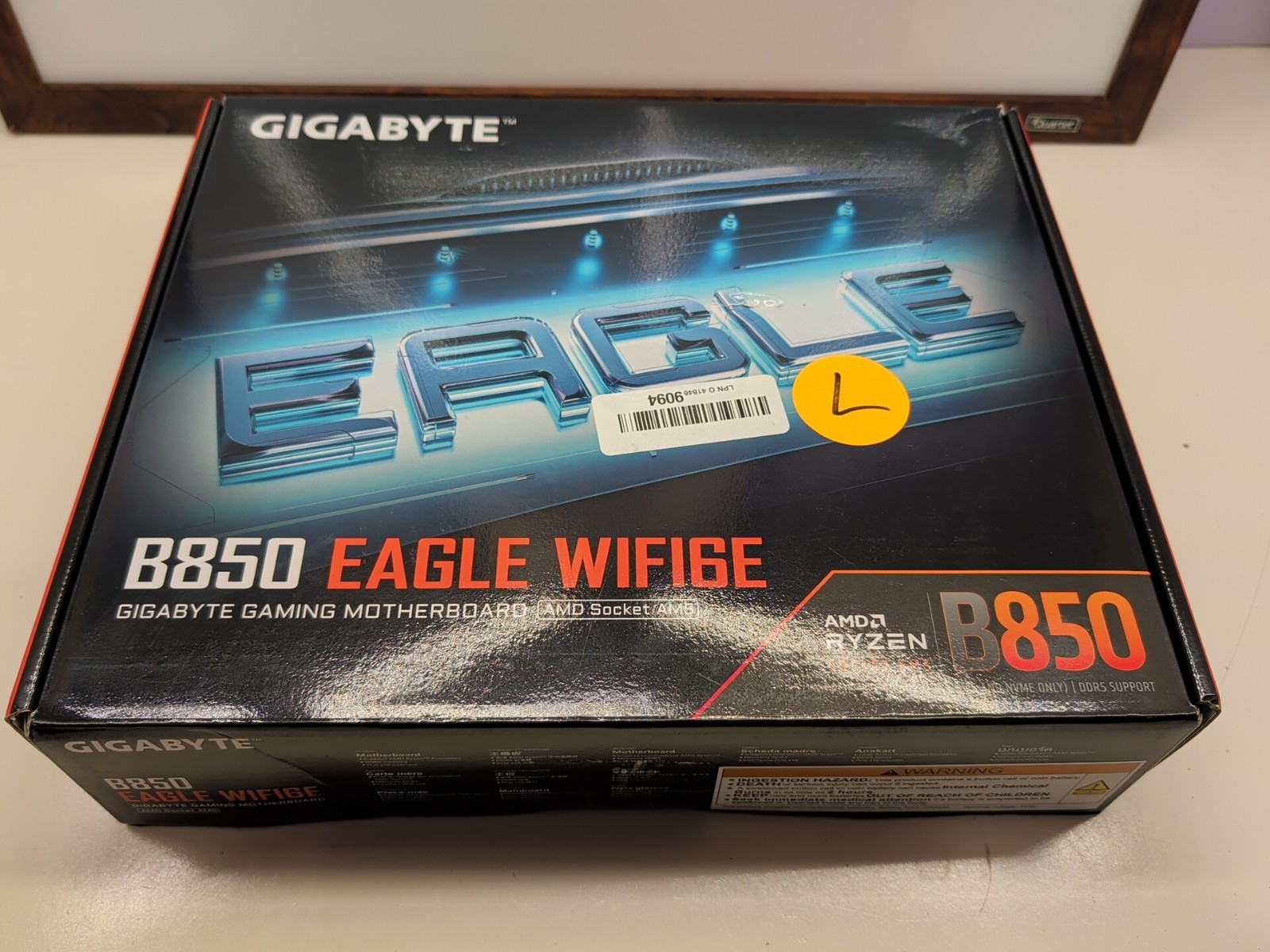 GIGABYTE B850M EAGLE WIFI6E AMD AM5 Motherboard, M-ATX, UNTESTED PARTS OR REPAIR