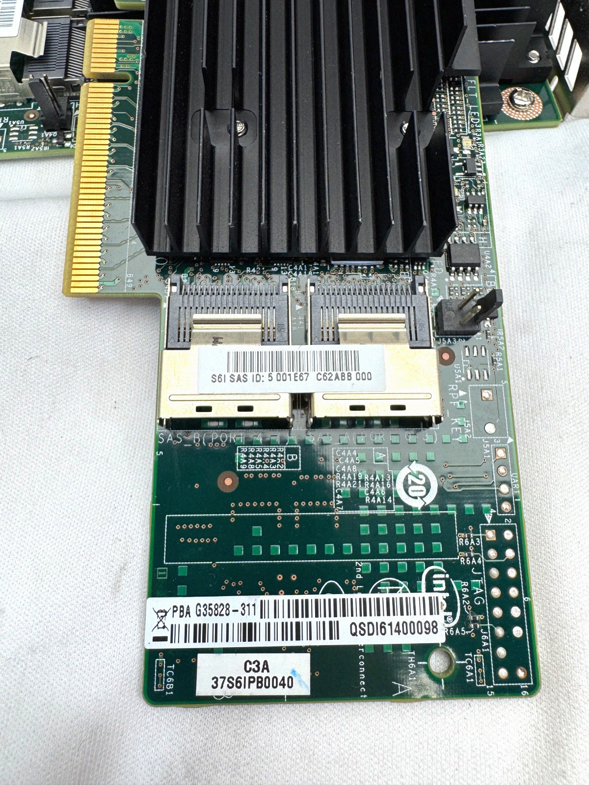[LOT OF 5] Intel 6GB 8 Port Raid Controller PBA G35828-311 Half Height Bracket