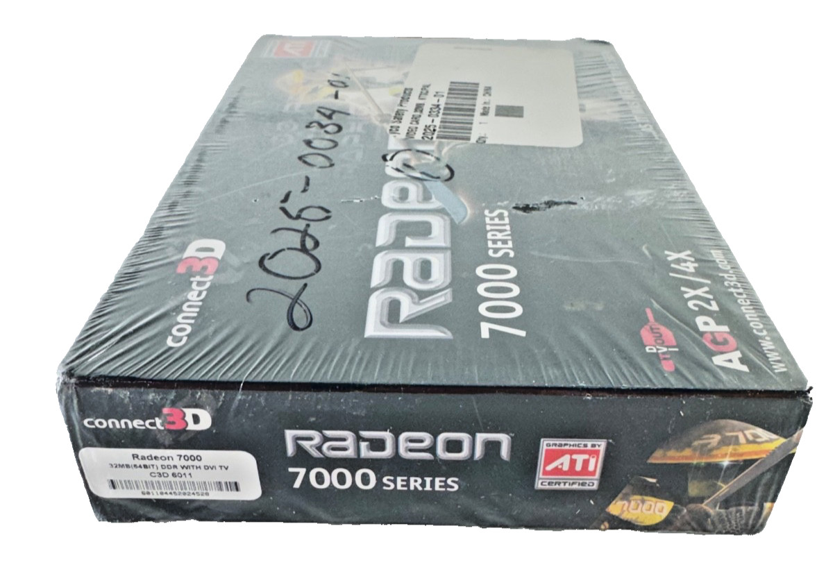 NEW IN BOX!! Connect 3D ATI Radeon VE 7000 32MB AGP Graphics Card – C3D 6011