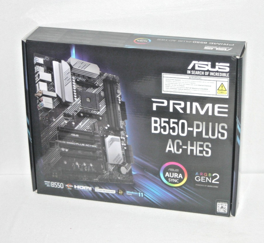 ASUS Prime B550-PLUS AC-HES AMD AM4 motherboard (3rd Gen Ryzen) ATX dual M.2