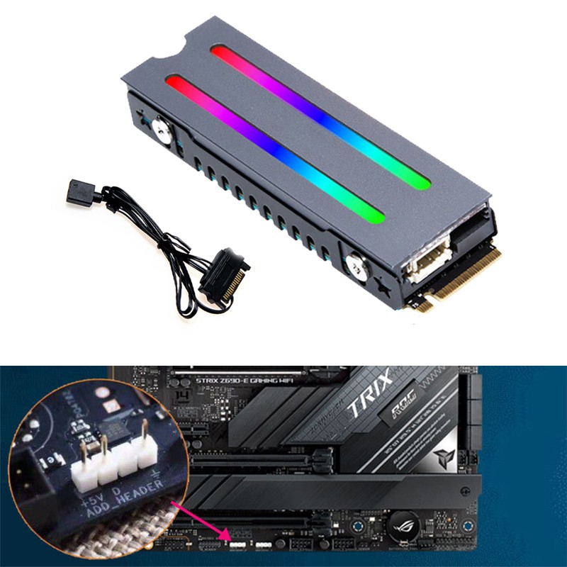 Aluminum Radiator Cooling M.2 SSD Heat Sink NGFF PCIE NVME Solid State Hard Disk
