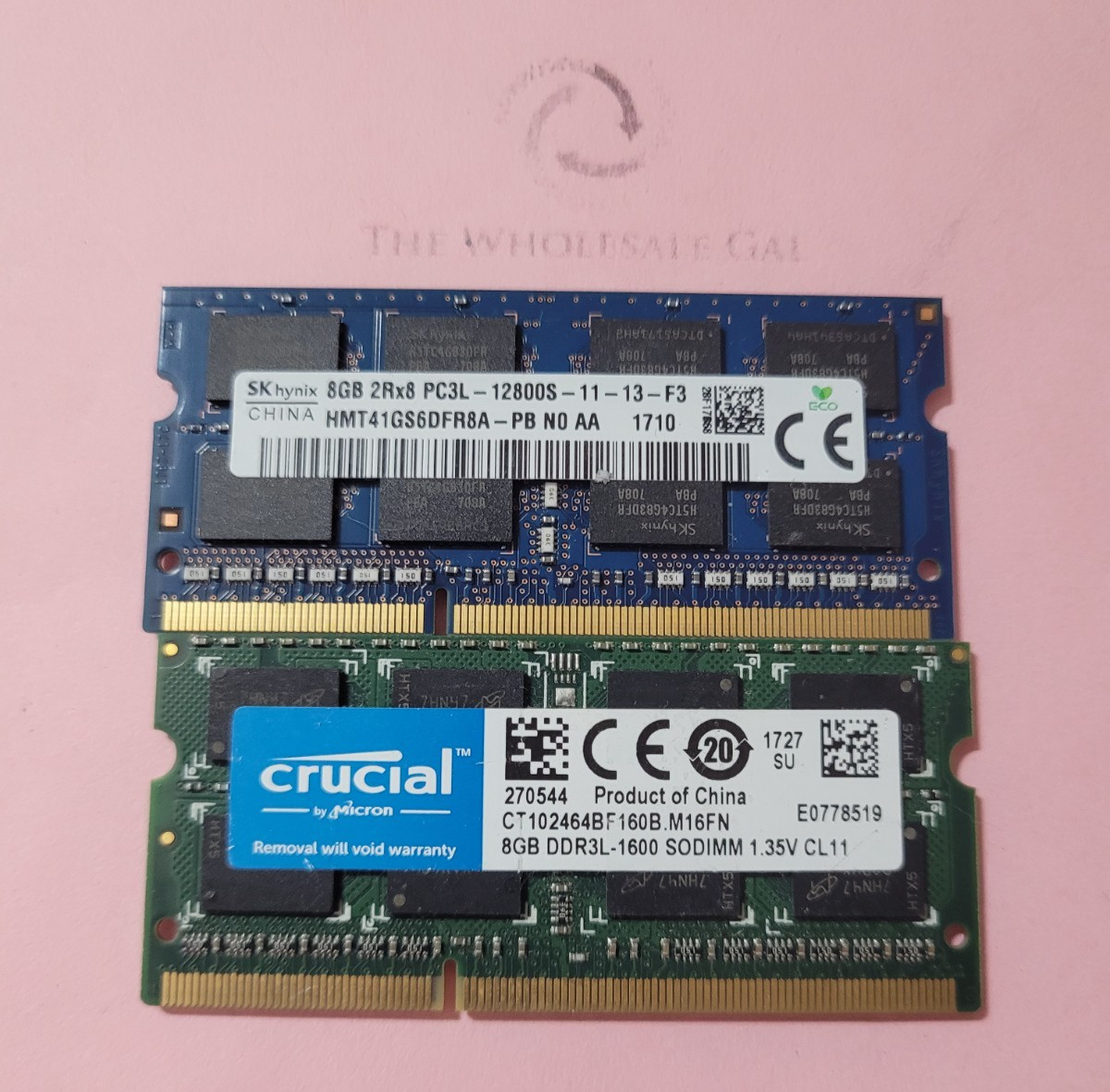 Lot! SK hynix Crucial 16GB (2X8GB) 2Rx8 PC3L-12800S 1600Mhz SODIMM Laptop Memory