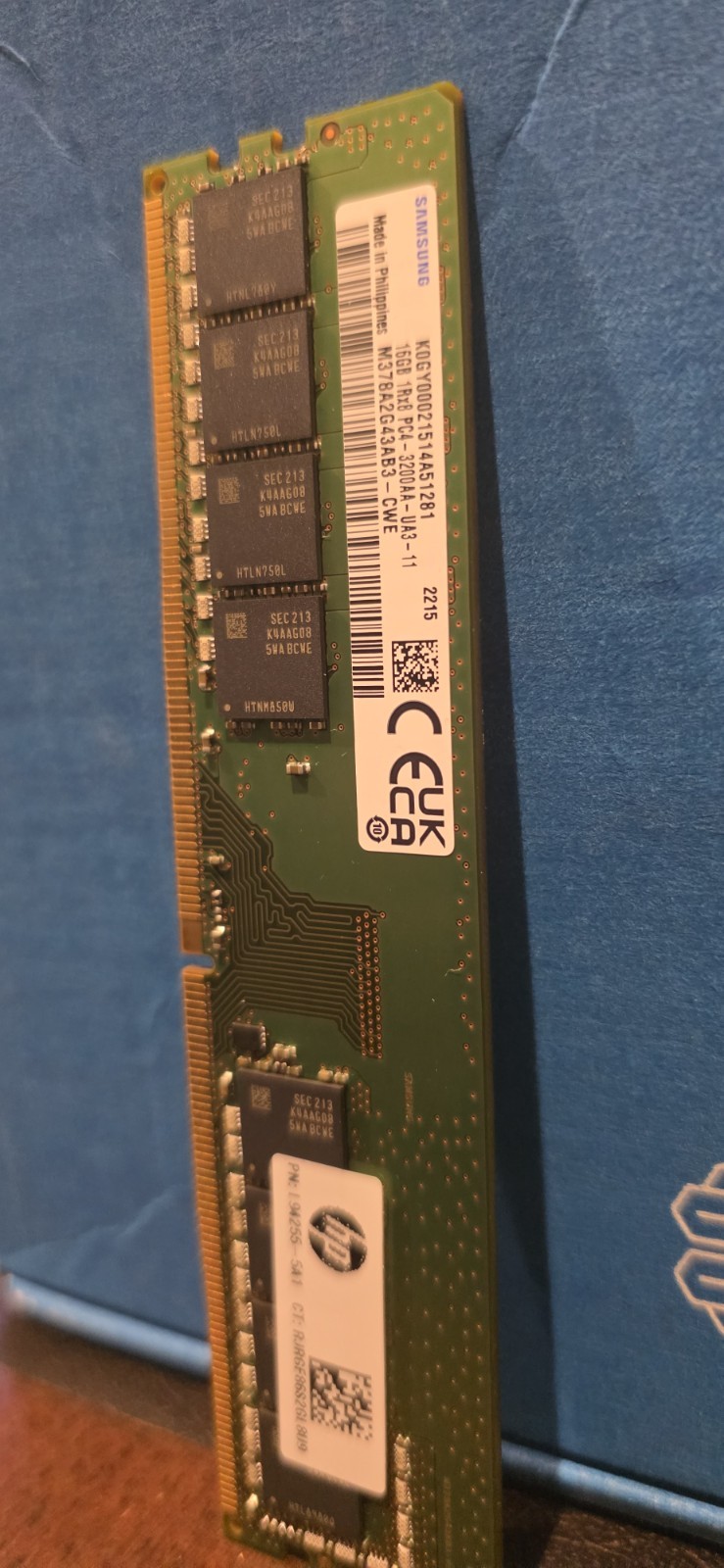 SAMSUNG PC4-3200AA 16GB M378A2G43AB3-CWE 1Rx8 PC4- DDR4 DESKTOP Memory RAM (NEW)