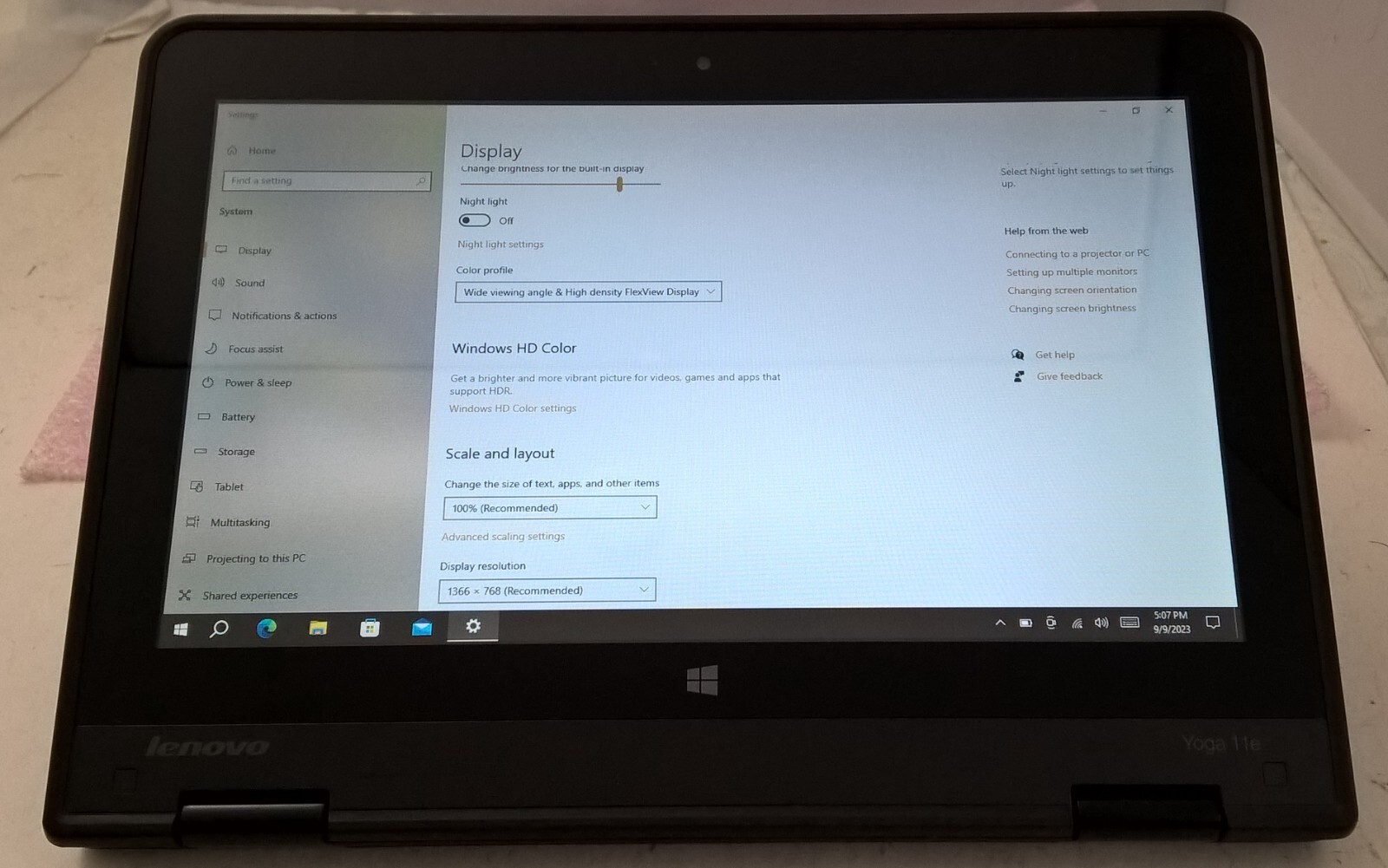 Lenovo ThinkPad Yoga 11e 1st Gen Laptop 11.6” Touchscreen Assembly with Webcam