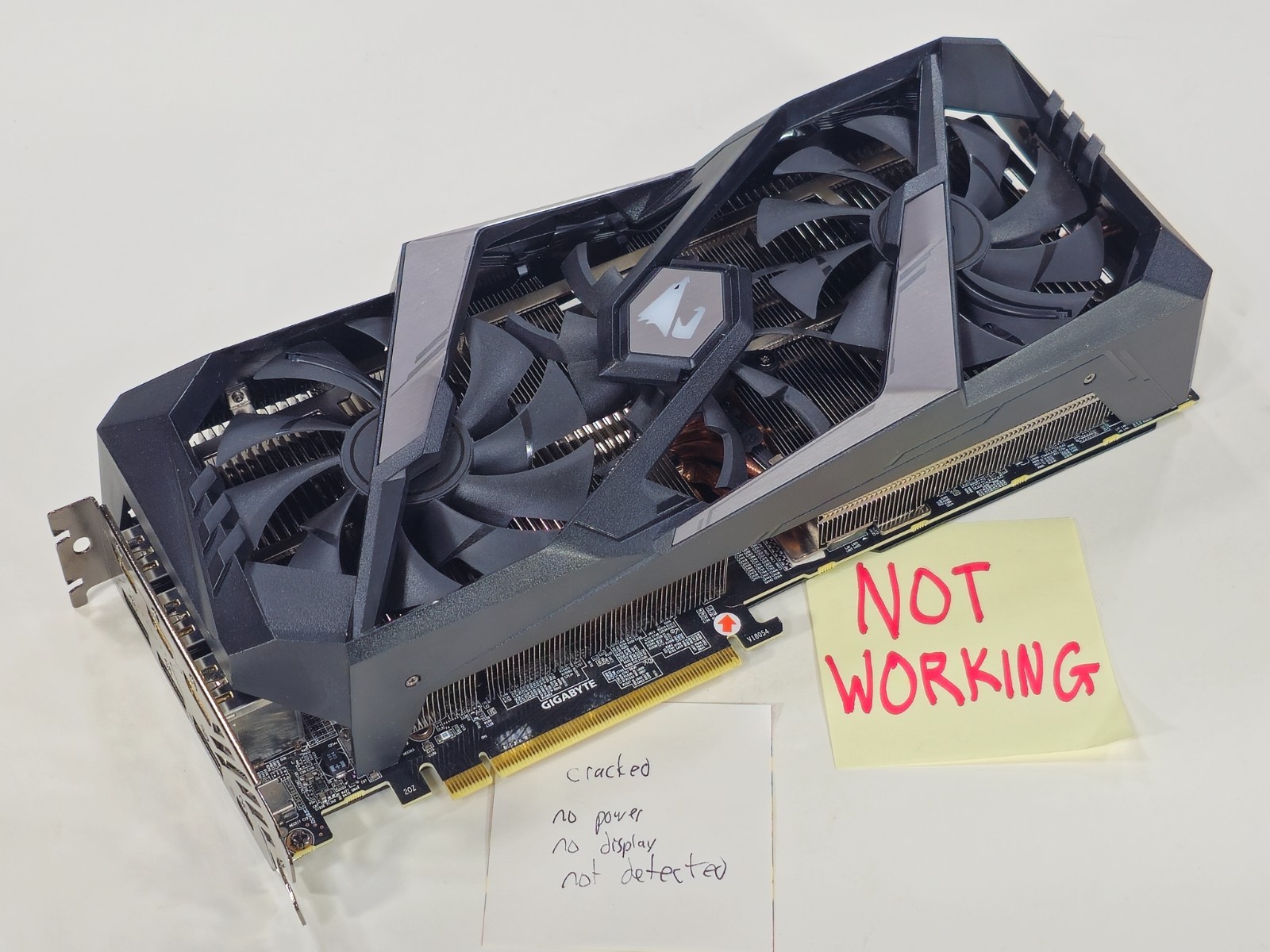 [NOT WORKING] GIGABYTE GeForce RTX 2080 AORUS 8GB 8G 256-bit GDDR6 PCI-E 3.0