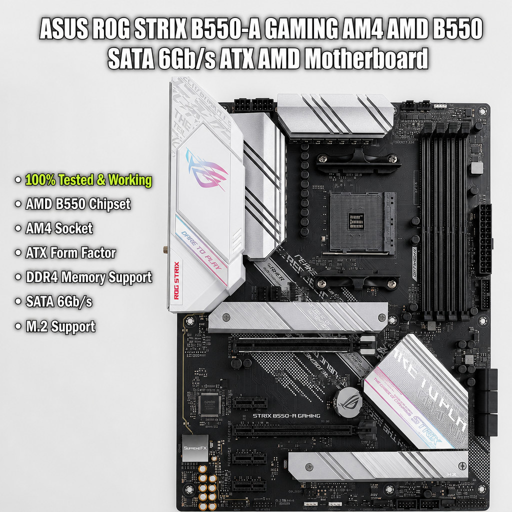 ASUS ROG STRIX B550-A GAMING AM4 AMD B550 SATA 6Gb/s ATX AMD Motherboard