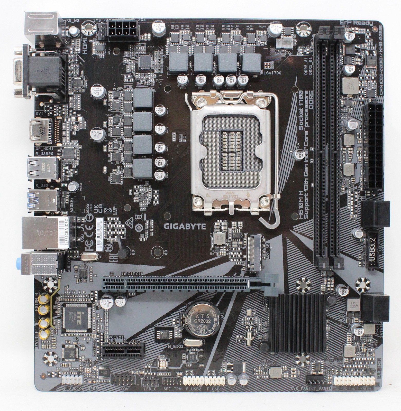 Gigabyte H610M H Intel H610 microATX Motherboard Socket 1700 (#36033)