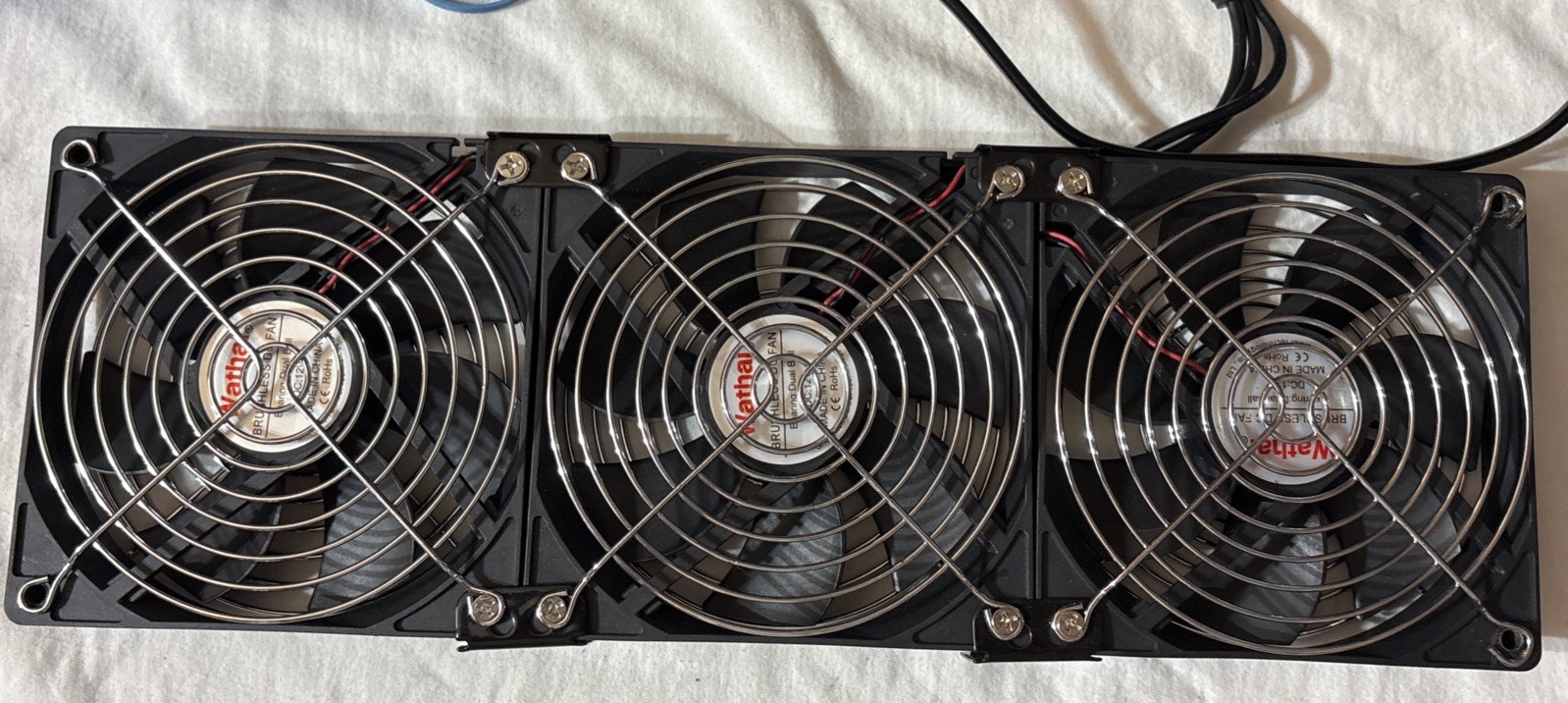 Wathai 120mm x 38mm 360mm Computer Fan 12volt DC BRUSHLESS Powerful Exhaust