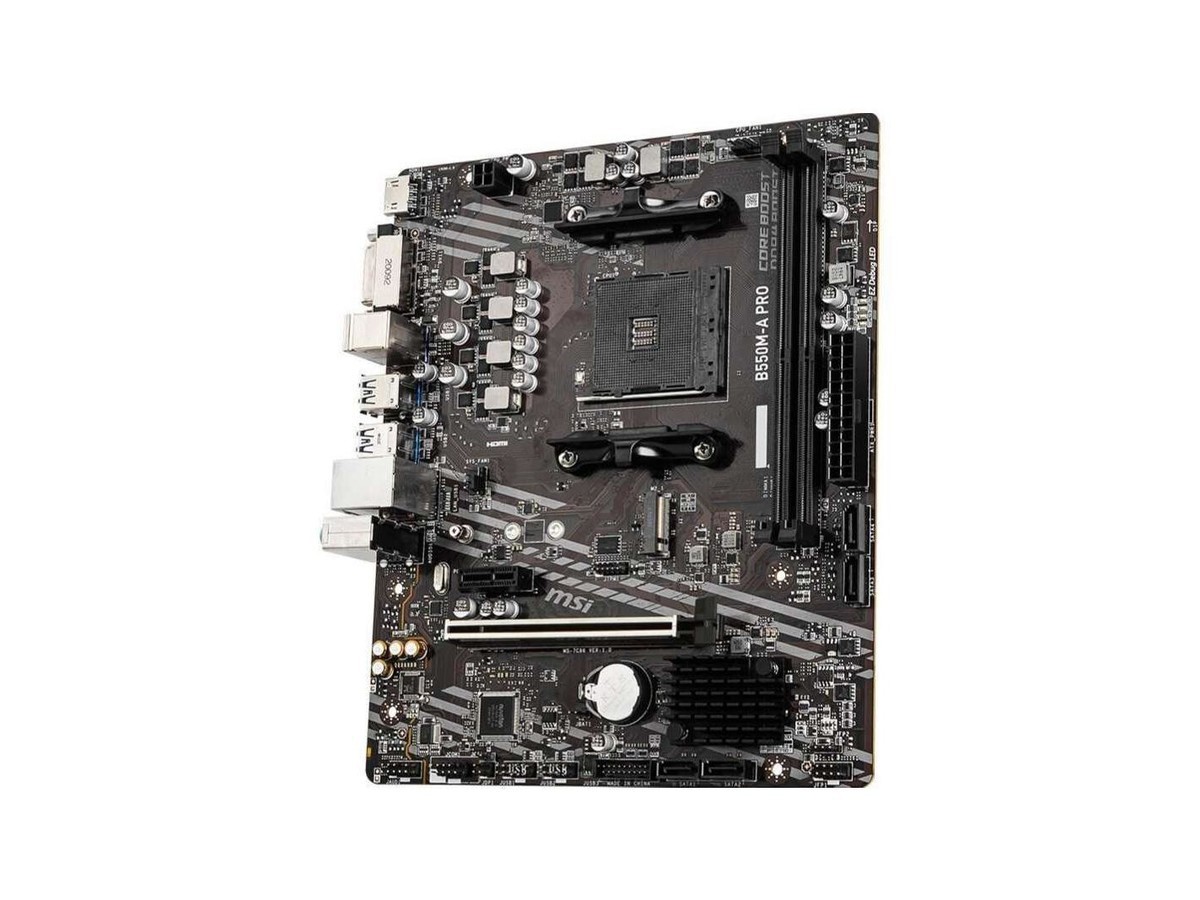 For MSI B550M-A PRO motherboard AM4 B550 2*DDR4 64G DVI+HDMI M-ATX Tested oK