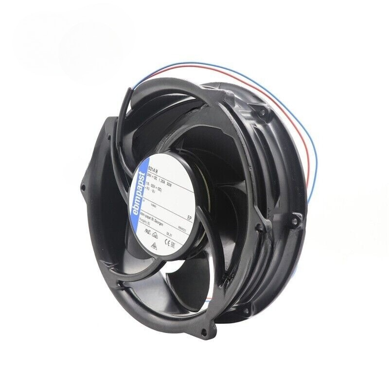 Ebm 6314H Axial Fan DC 24V 1.25A 30W 172*172*51mm 2-wires Ebm Cooling Fan