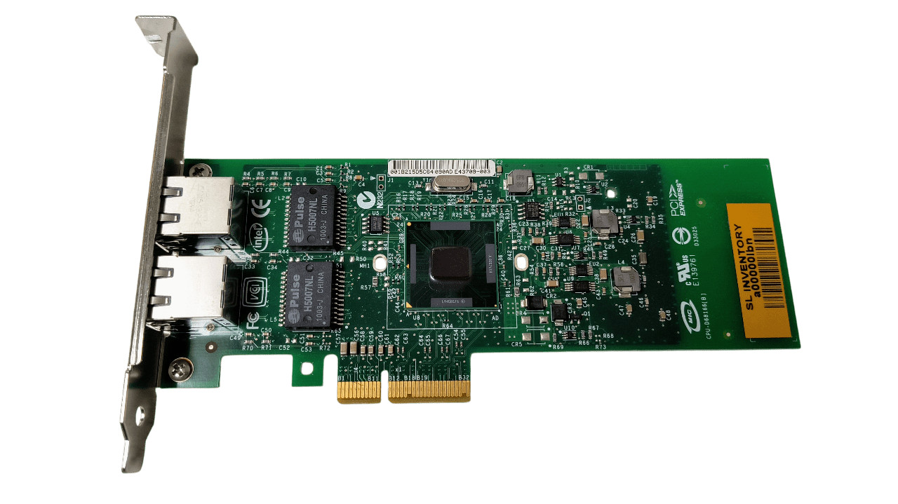 Intel E1G42ETBLK Dual Port 1GB Network Adapter 897654 Full Height Bracket