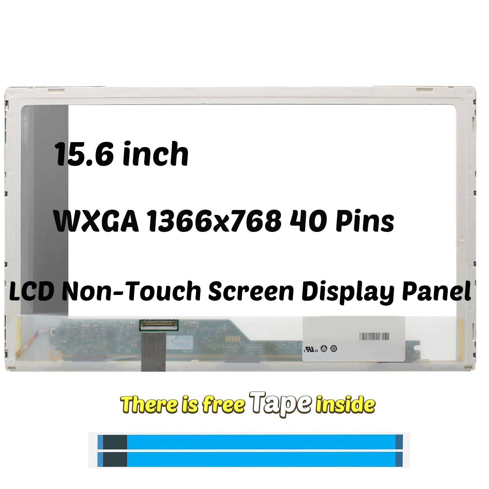 15.6″ for N156BGE-L21 REV C1 HD 1366×768 LCD Non-Touch Display Panel 40 pins