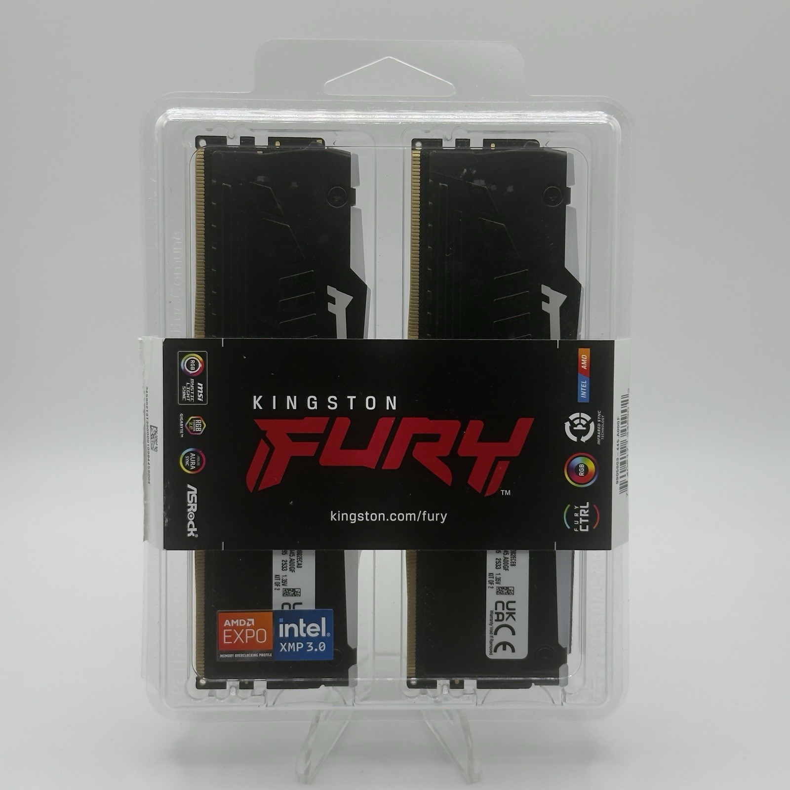 Kingston FURY BEAST 32GB (2x16GB) DDR5 6000MT CL36 EXPO XMP KF560C36BBE2AK2 – 32