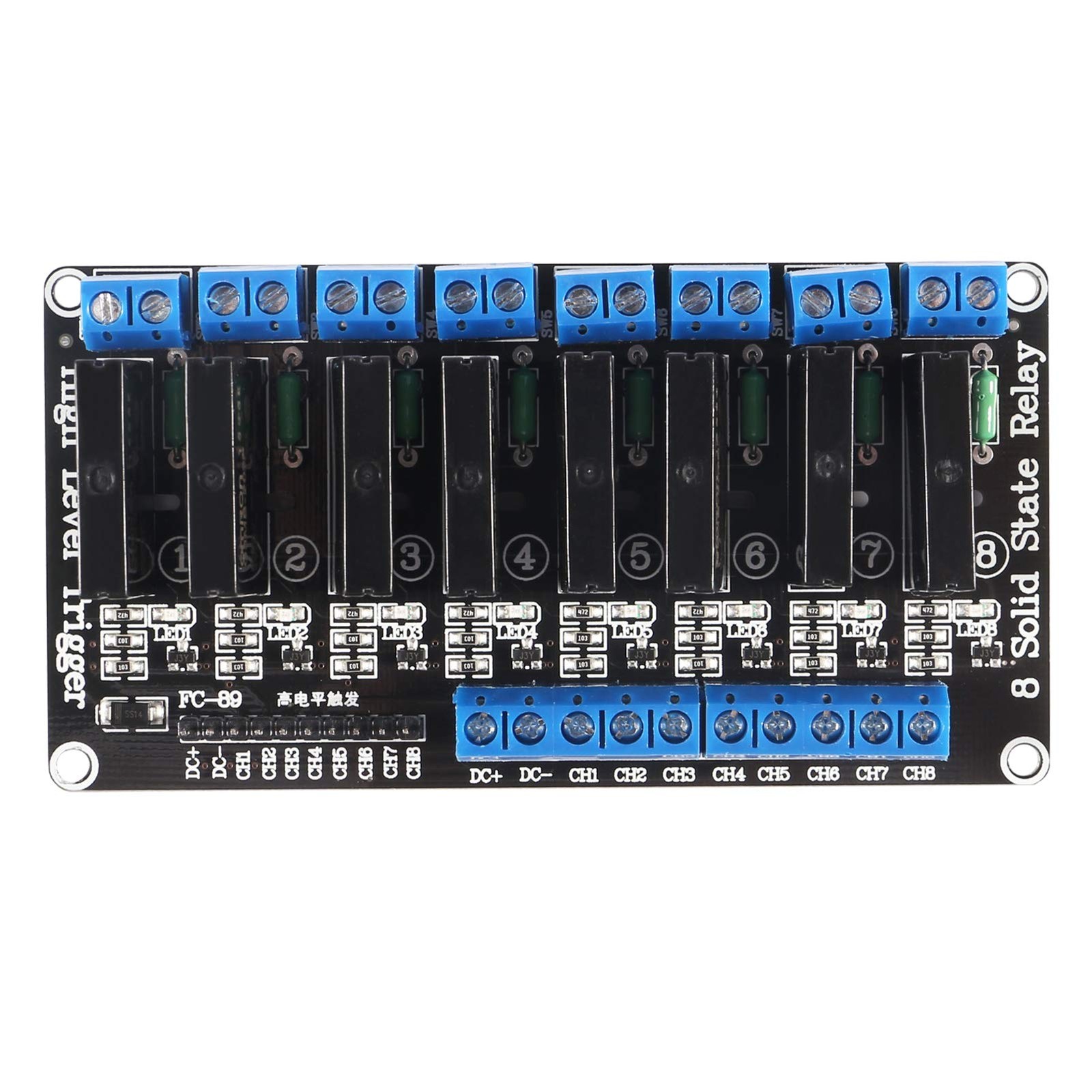 1PCS 8 Channel 5V Solid State Relay Module Board High Level Trigger Compatibl…